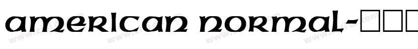 American Normal字体转换